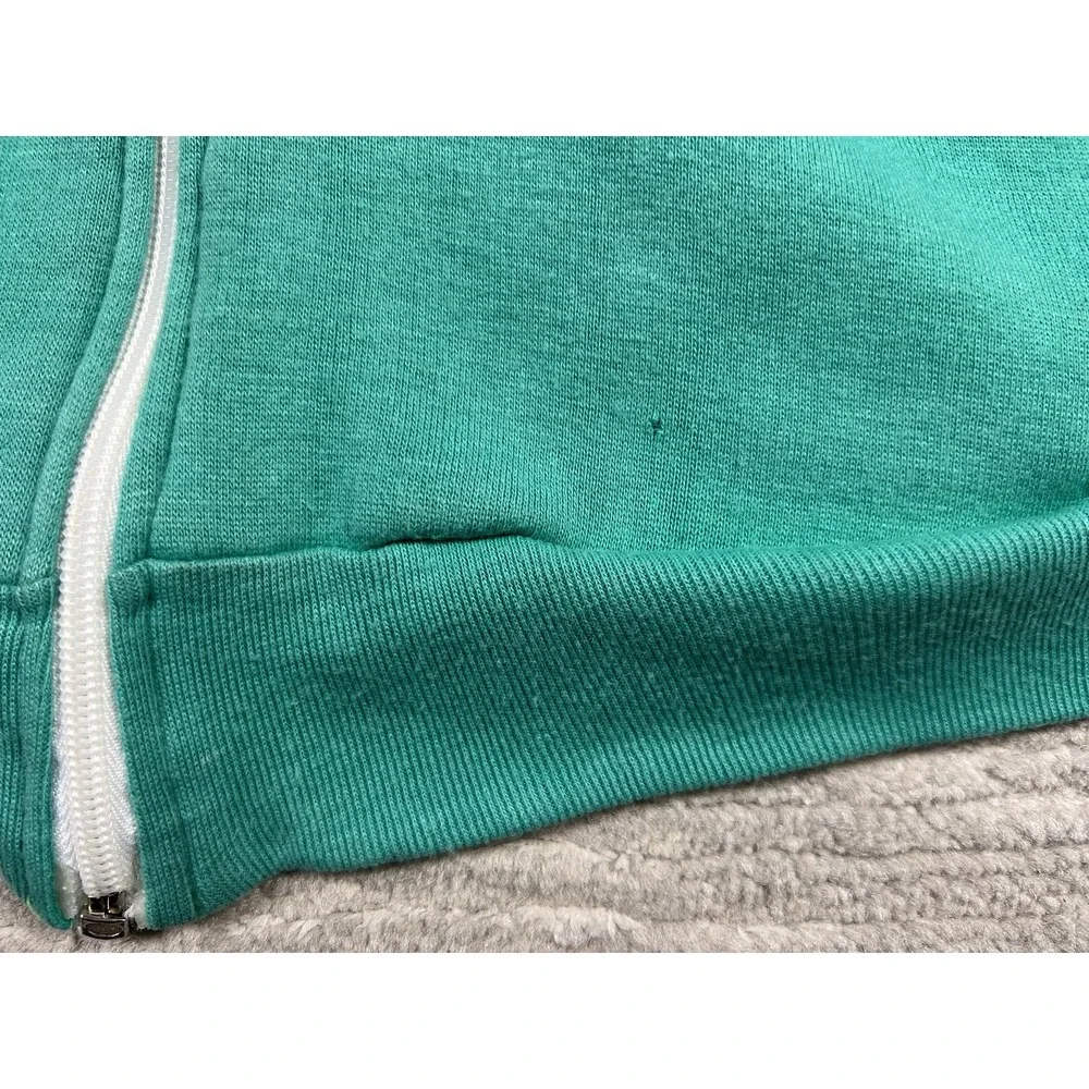 Galaxie II Track Sweater Mens Large Green Vintage 80s Full‎ Zip Acrylic